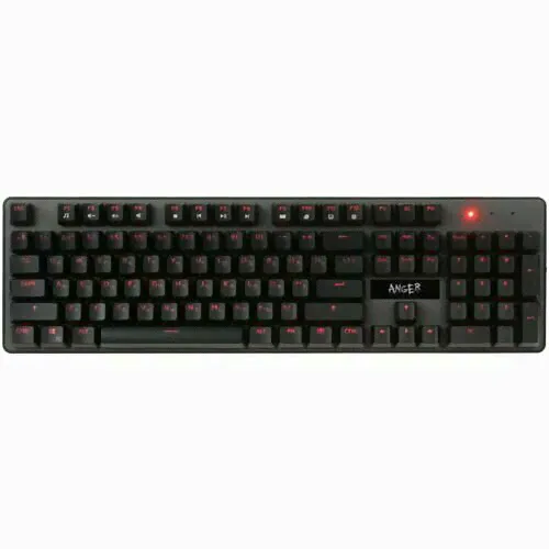 Клавиатура проводная DEXP Anger, механическая Red, клавиш - 104, USB, черная черный-0